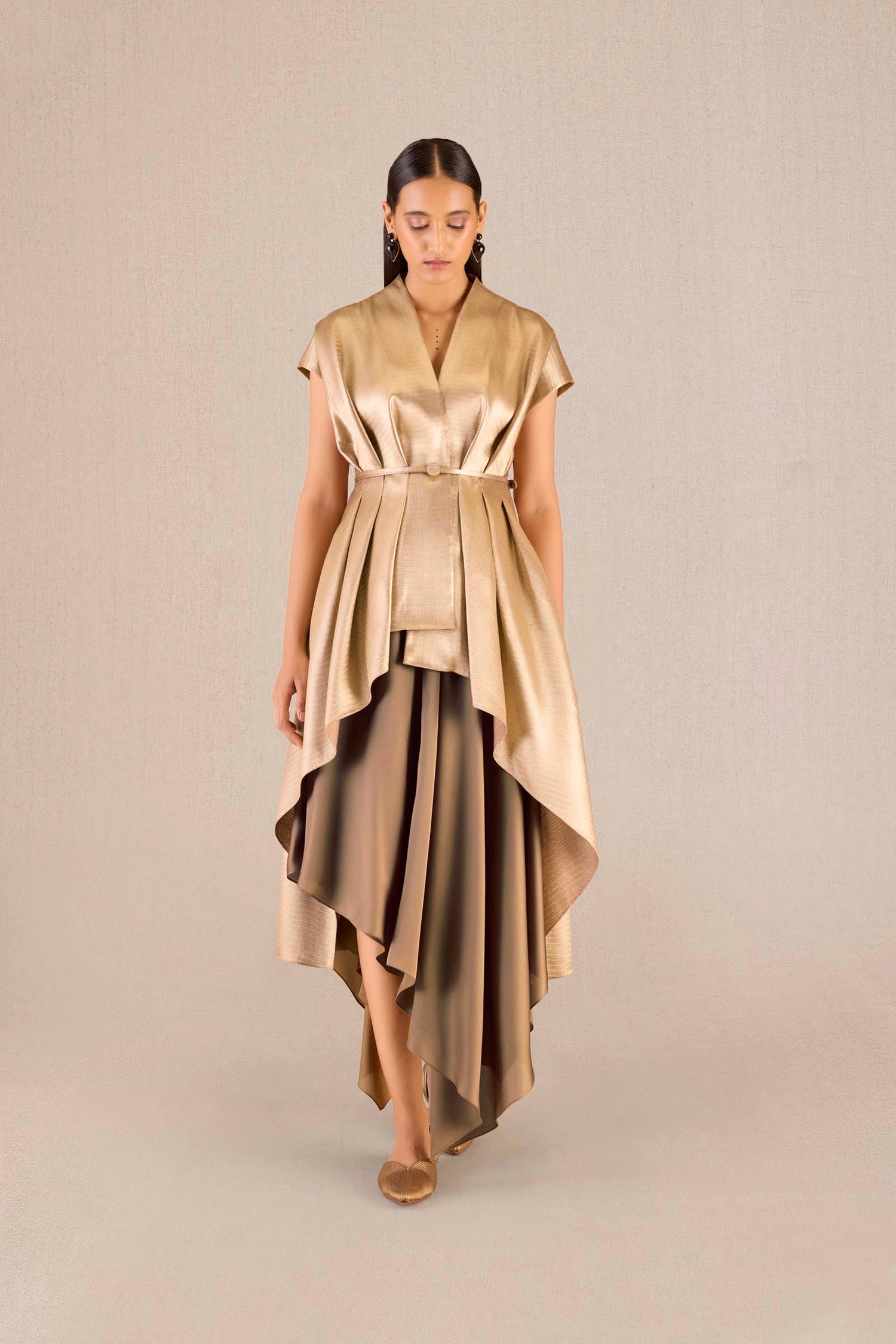 Brocade Amra Jacket Set – Metallics