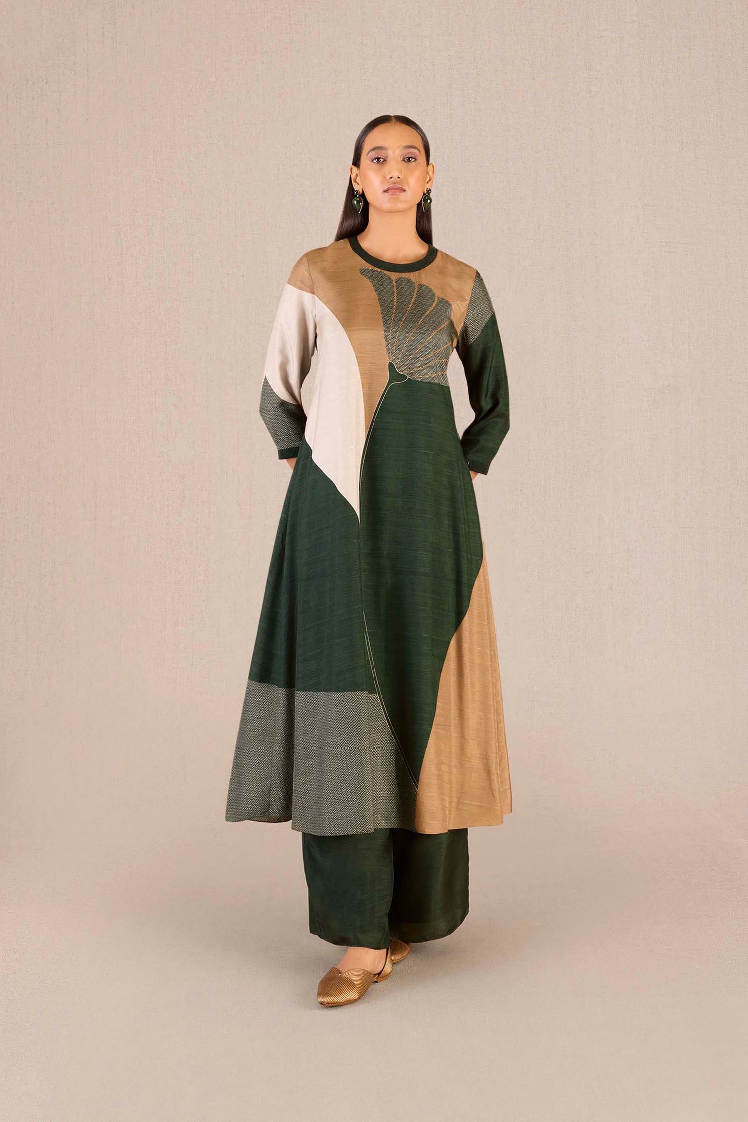 Silk Sahira Kurta Set – Green