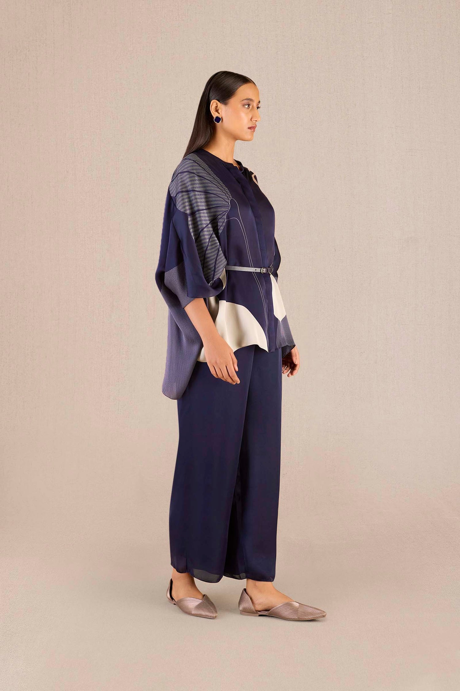 Organza Iha Shirt Set – Purple