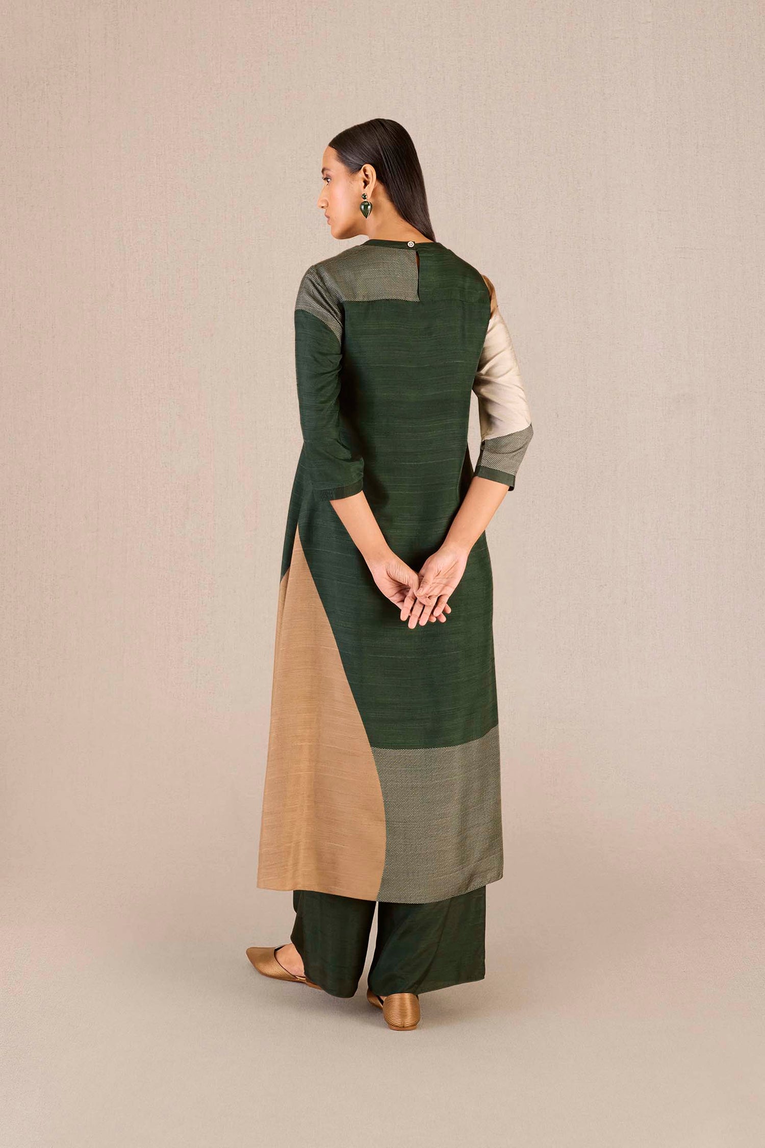 Silk Sahira Kurta Set – Green