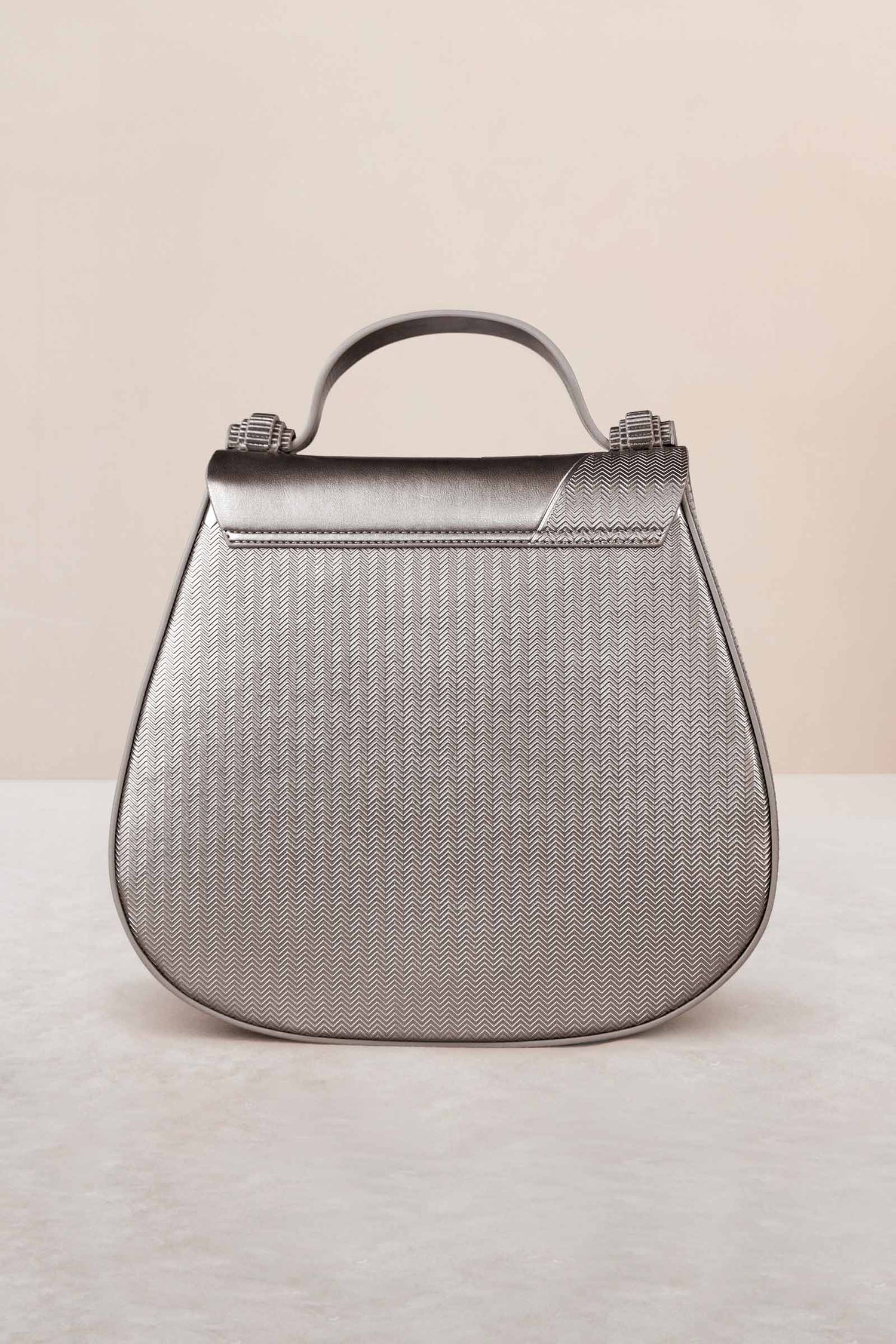 Faux Leather Asaf Bag – Metallics
