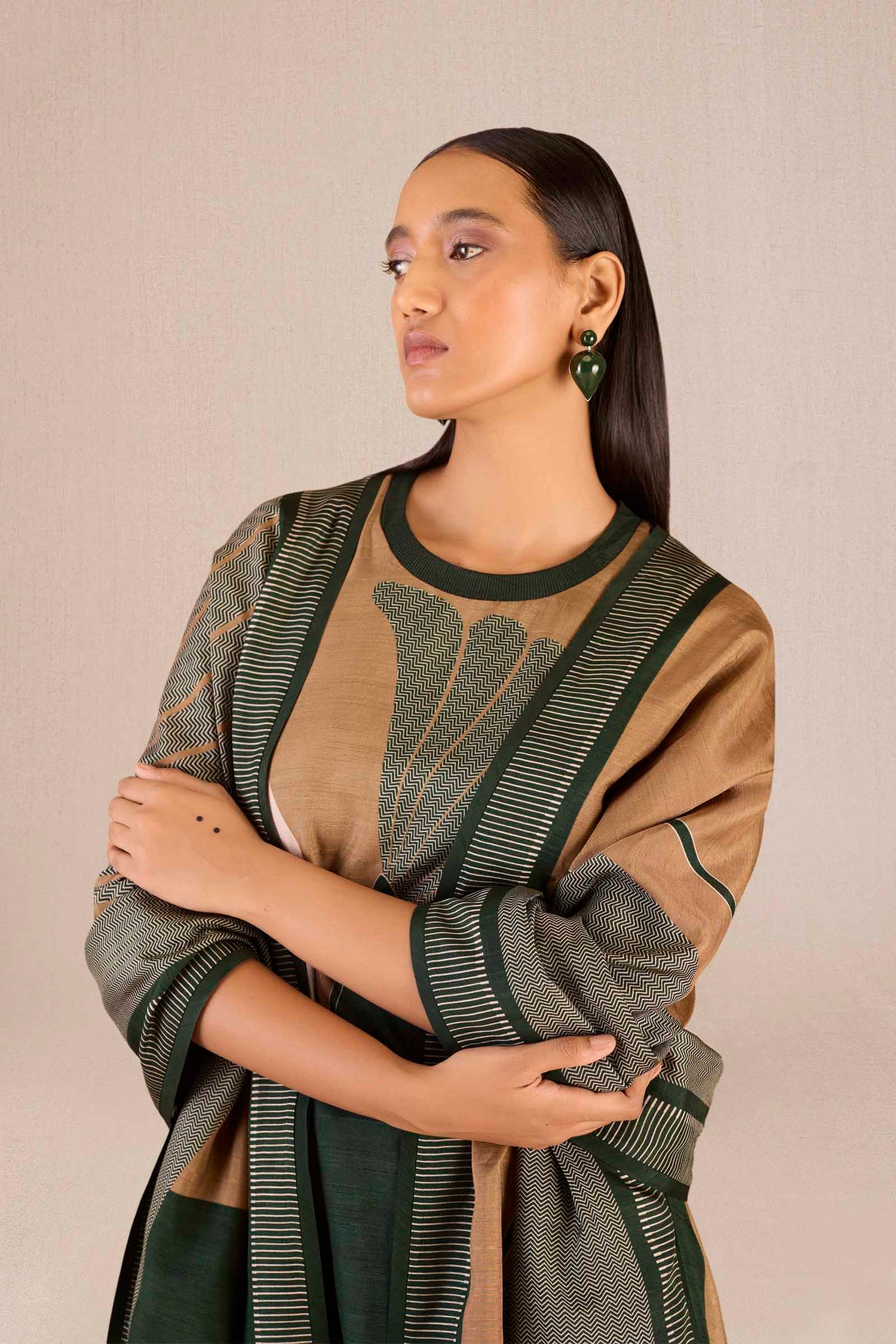 Silk Sahira Kurta Set – Green