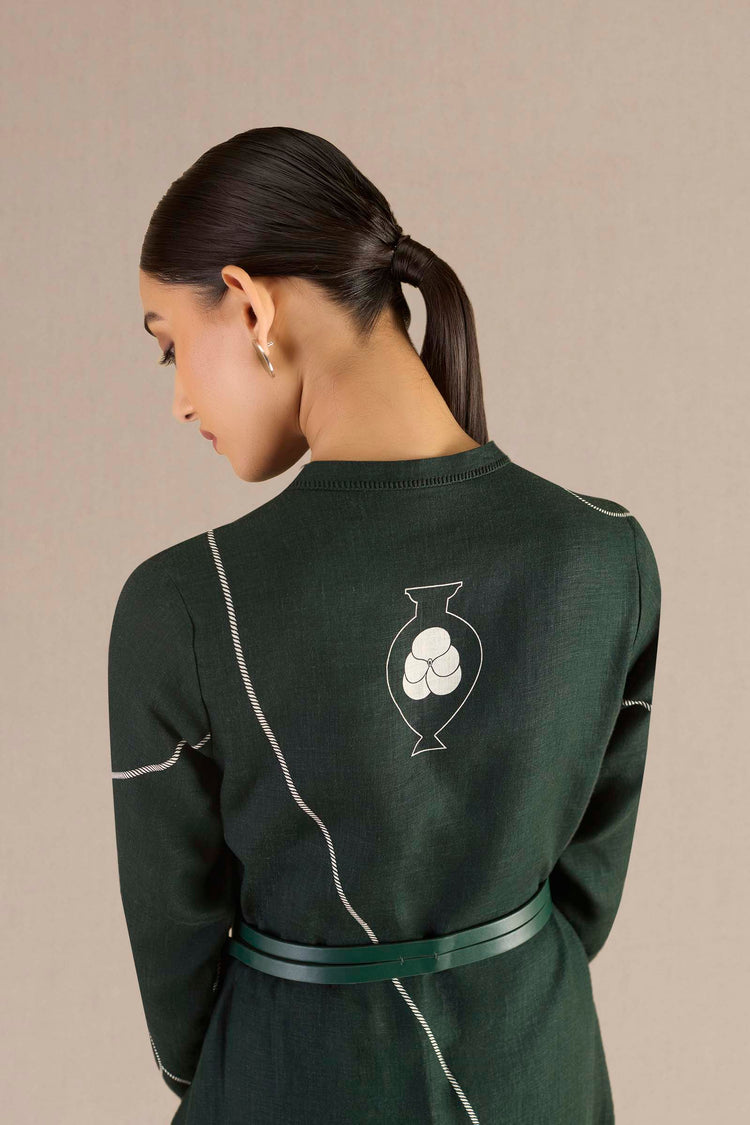 Date Night Cotton Wrap Dress