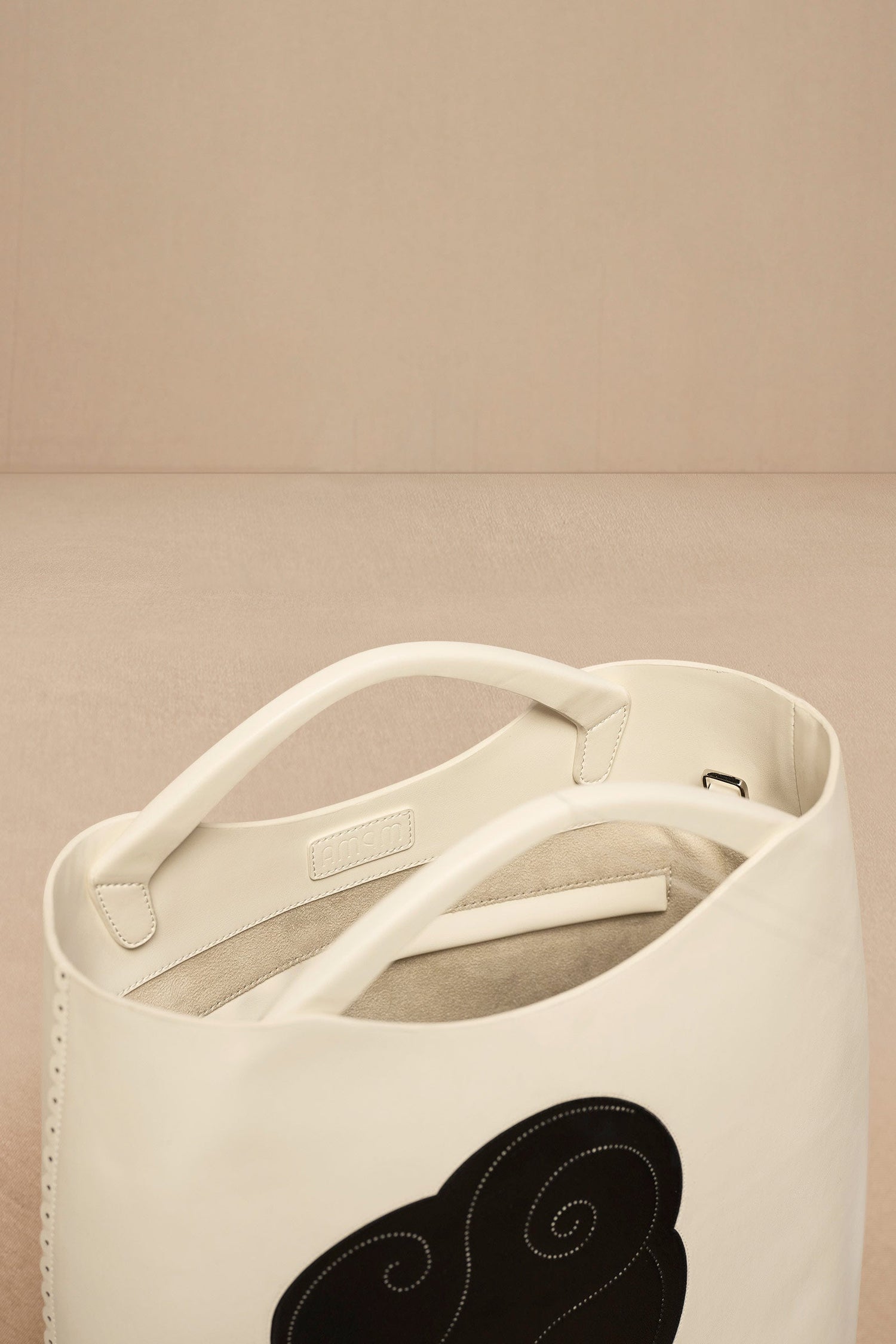 Faux Lether Dilmeet Tote Bag – Ivory