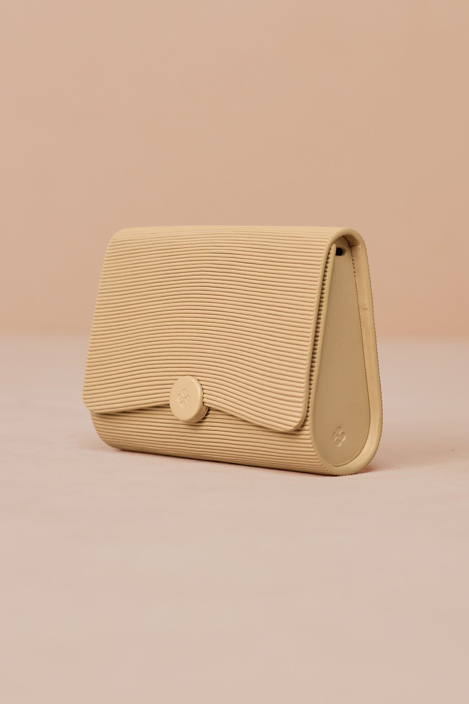 Faux Leather Nevue Sling Bag – Beige