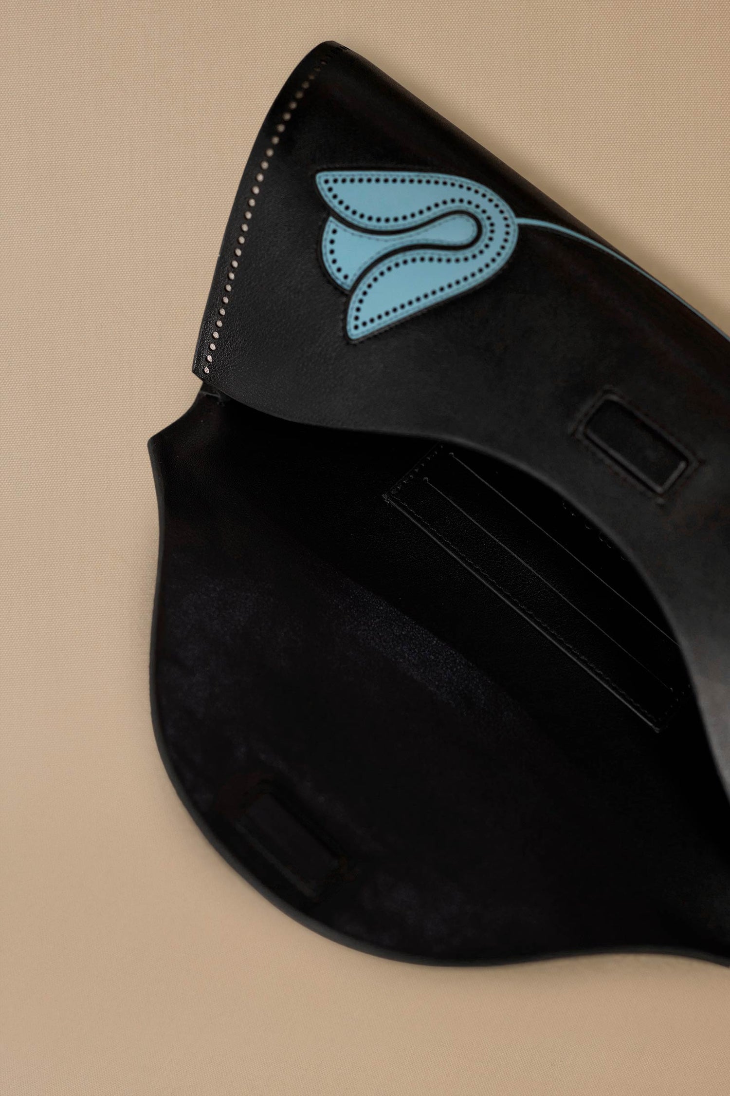 Faux Leather Mia Clutch – Black