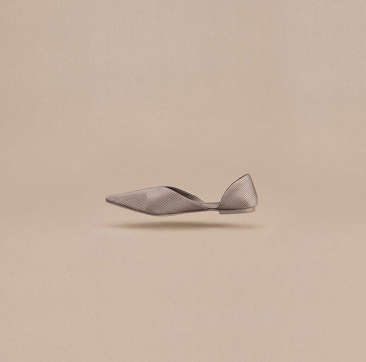 Zahra Point-toe Flats - Metallic Toosh