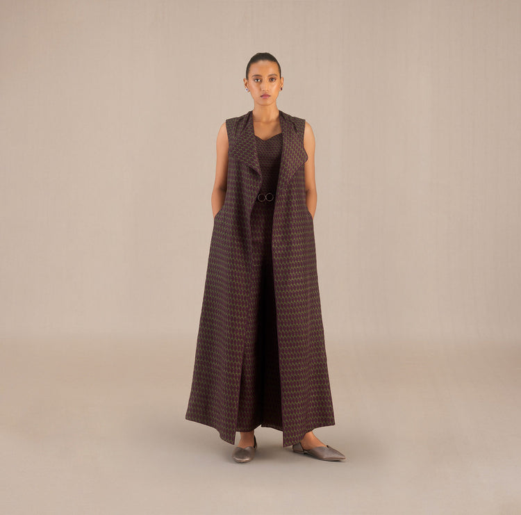 Nisa Cape Set - Olive