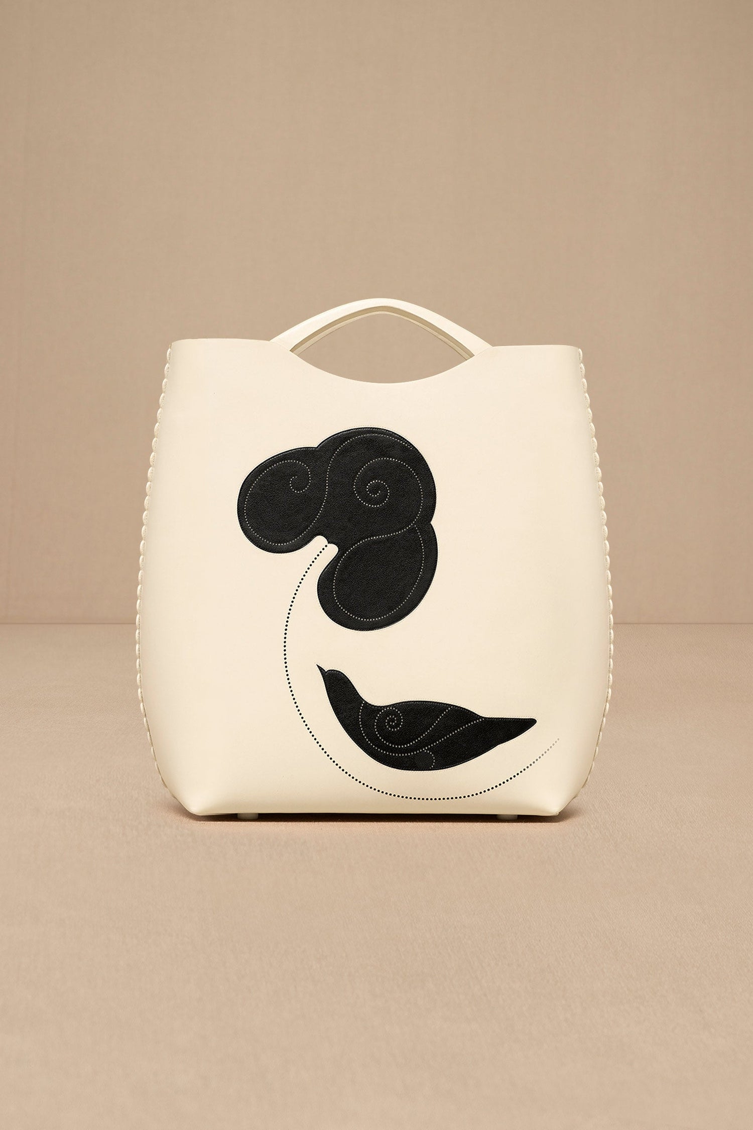 Faux Lether Dilmeet Tote Bag – Ivory