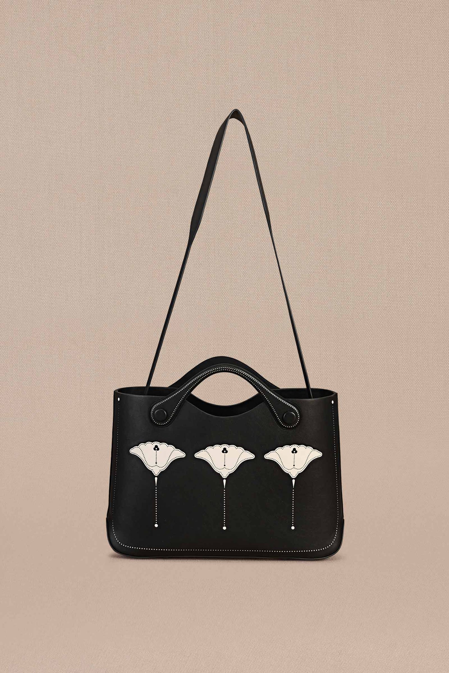 Faux Leather Zora Tote Bag – Black