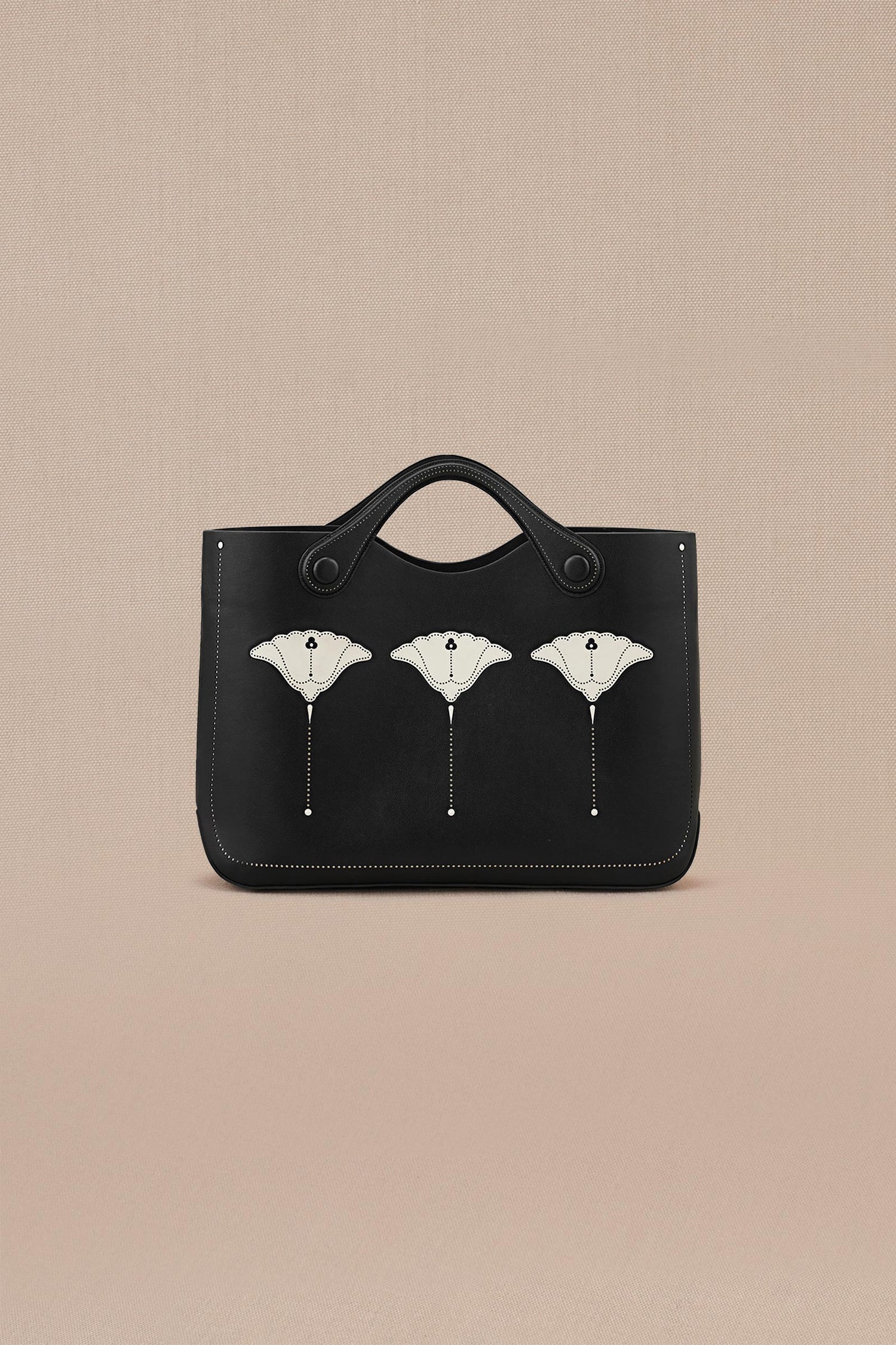 Faux Leather Zora Tote Bag – Black