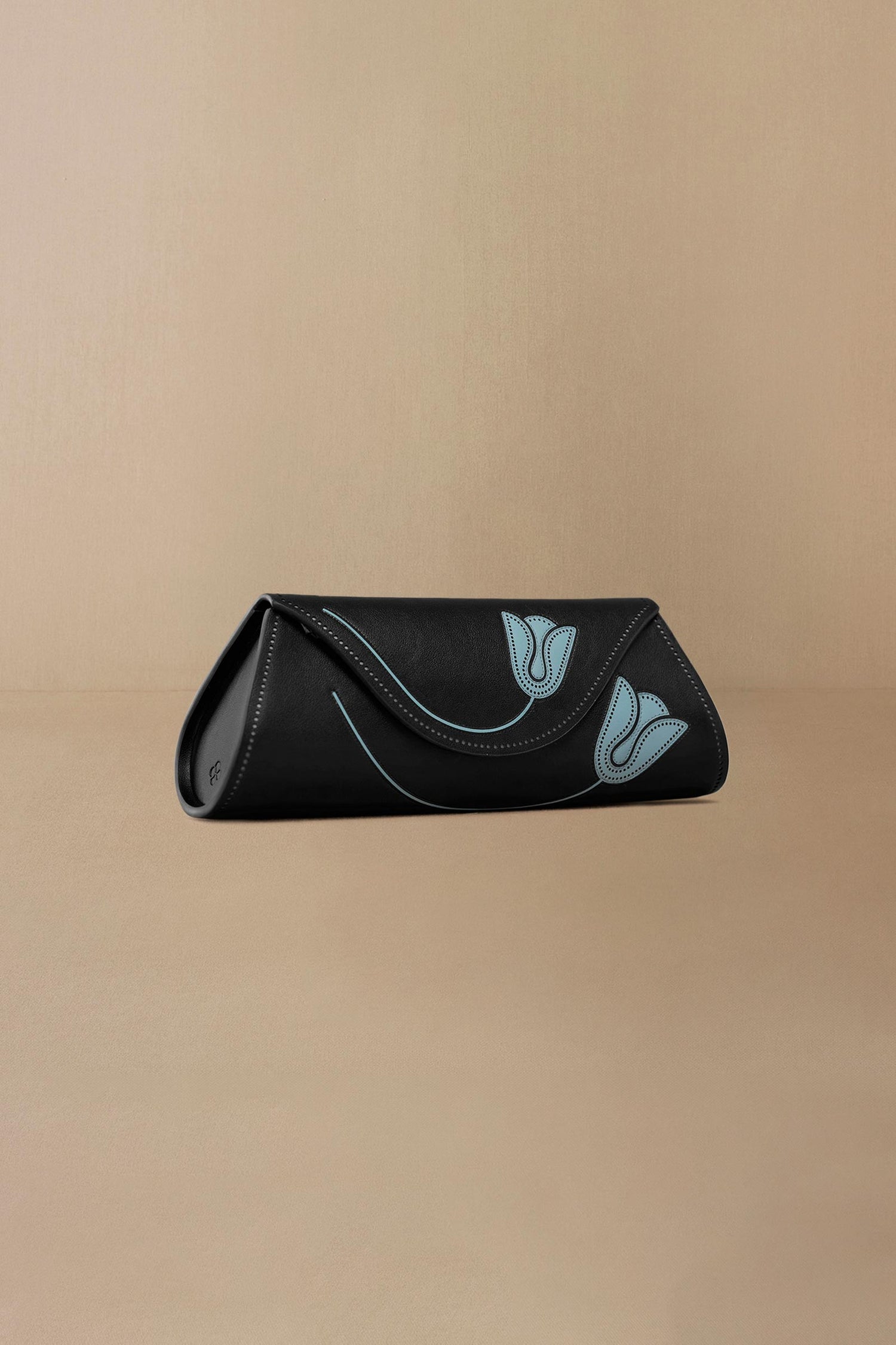 Faux Leather Mia Clutch – Black