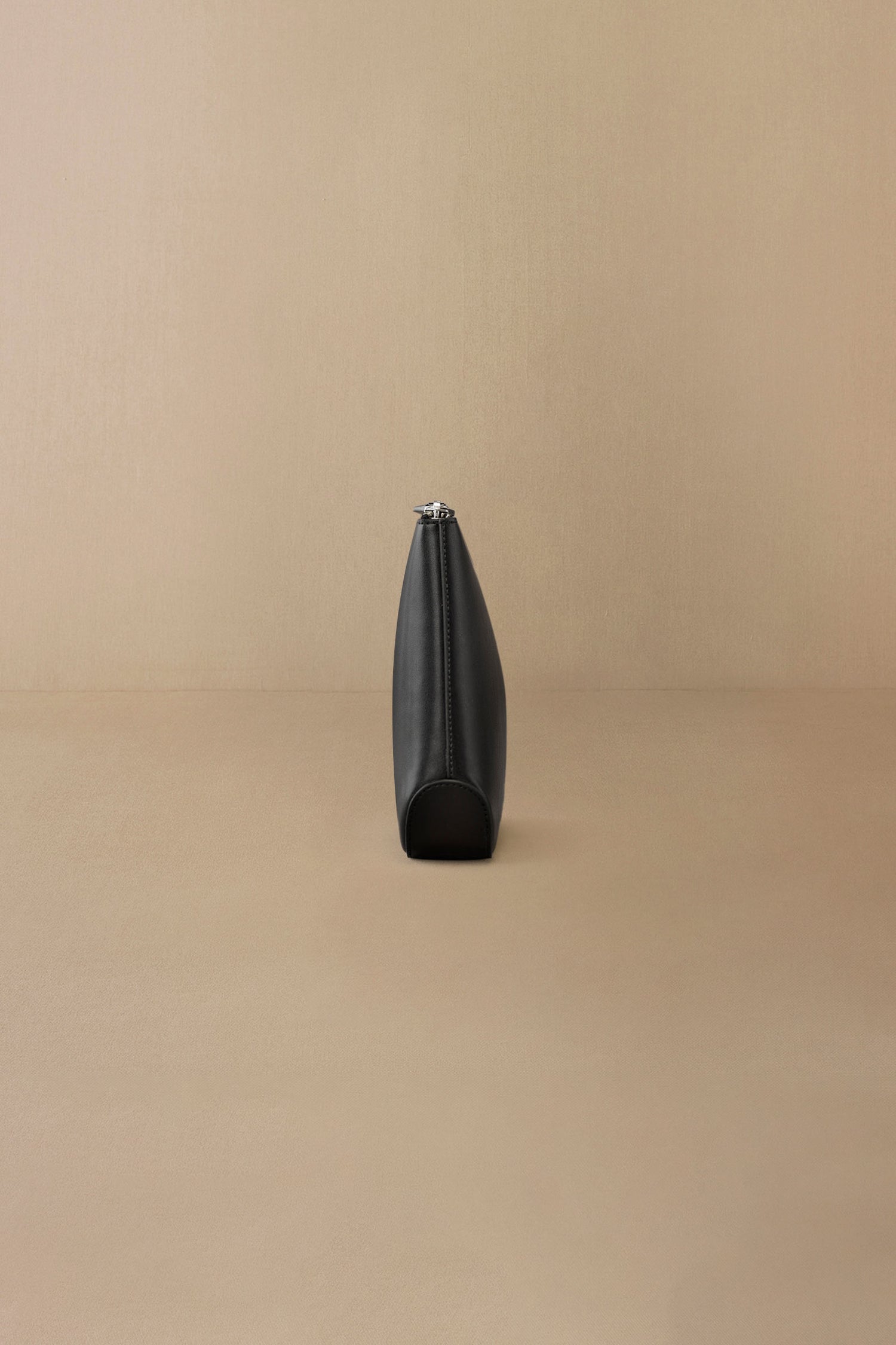 Faux Leather Era Pouch – Black