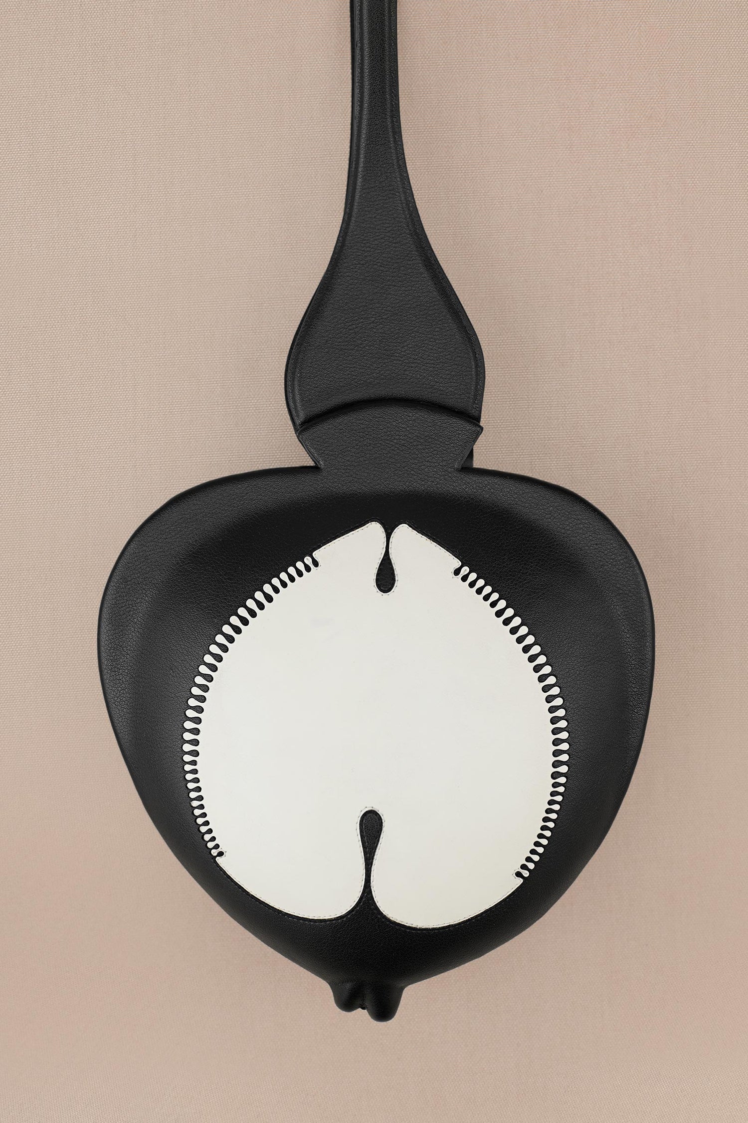 Faux Leather Raahat Top Handle Bag – Black