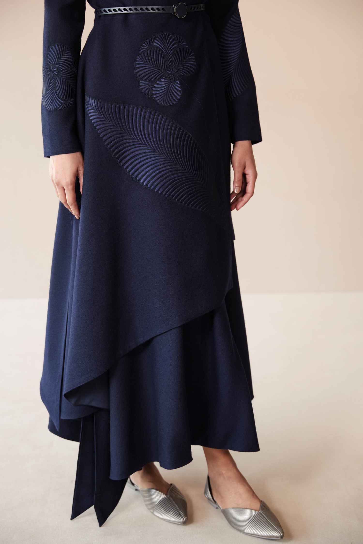 Wool Marwa Jacket Set – Blue