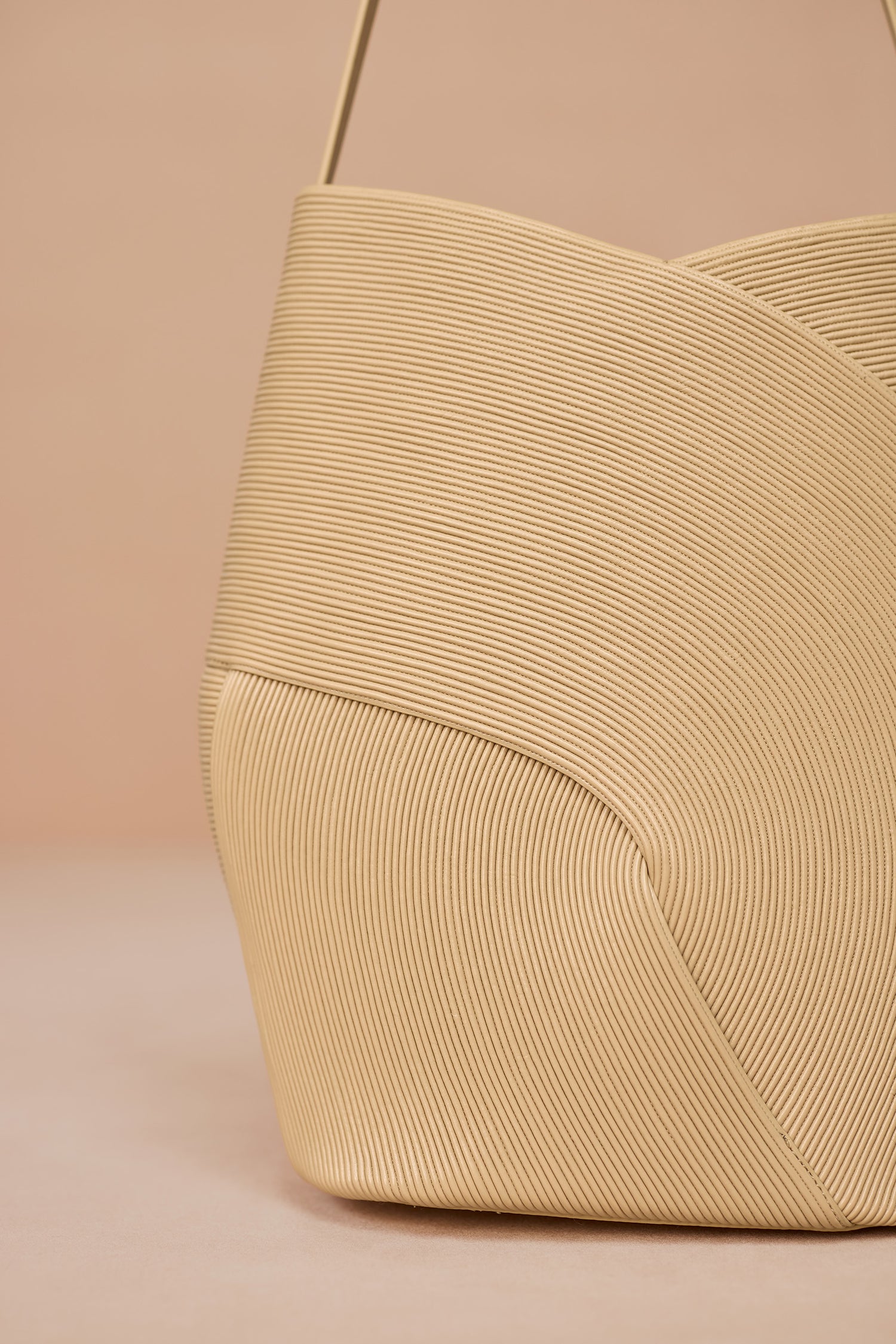 Faux Leather Ilian Shoulder Bag – Beige