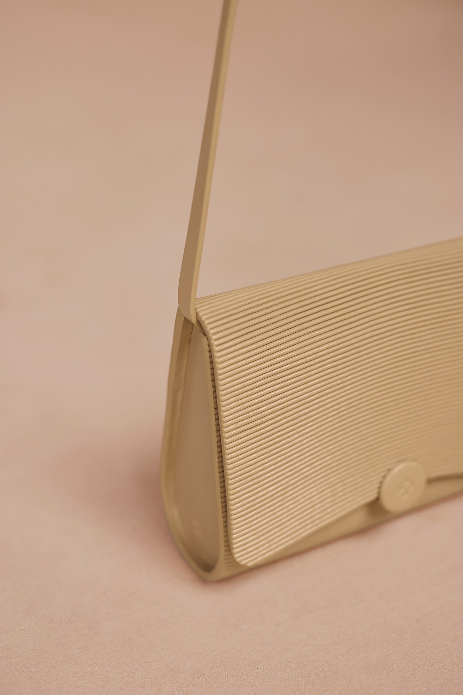 Faux Leather Nevue Sling Bag – Beige