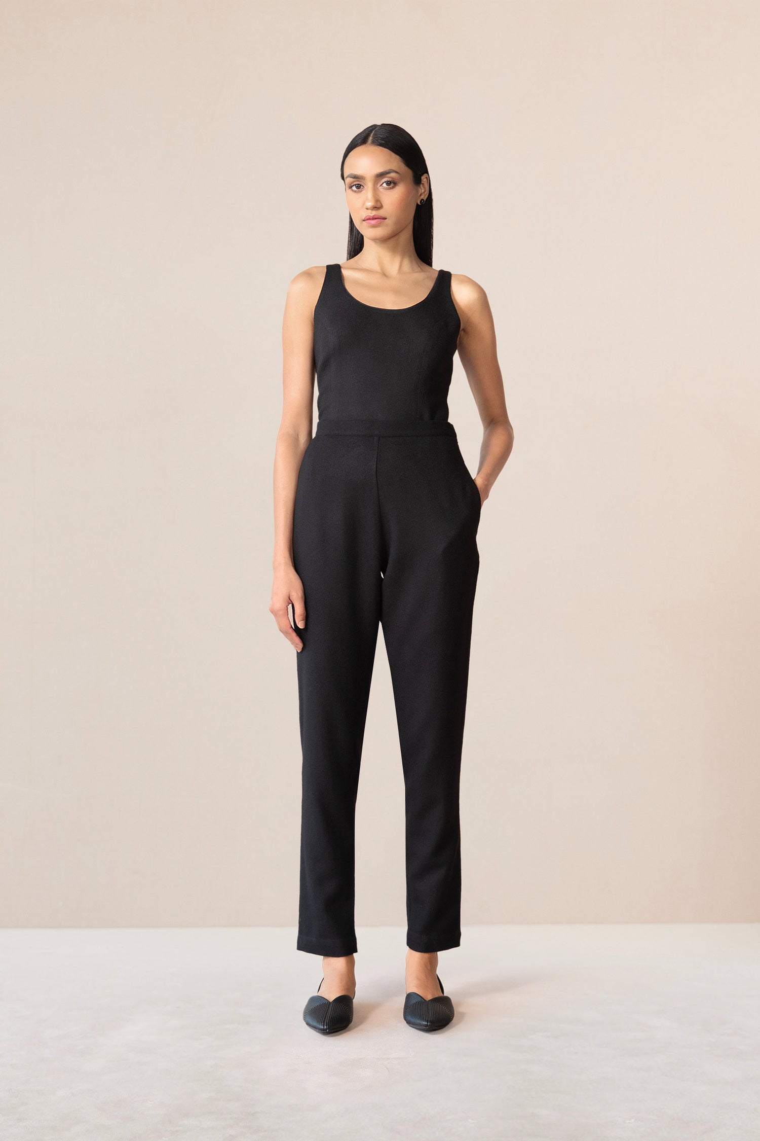 Wool Veda Jacket Set – Black