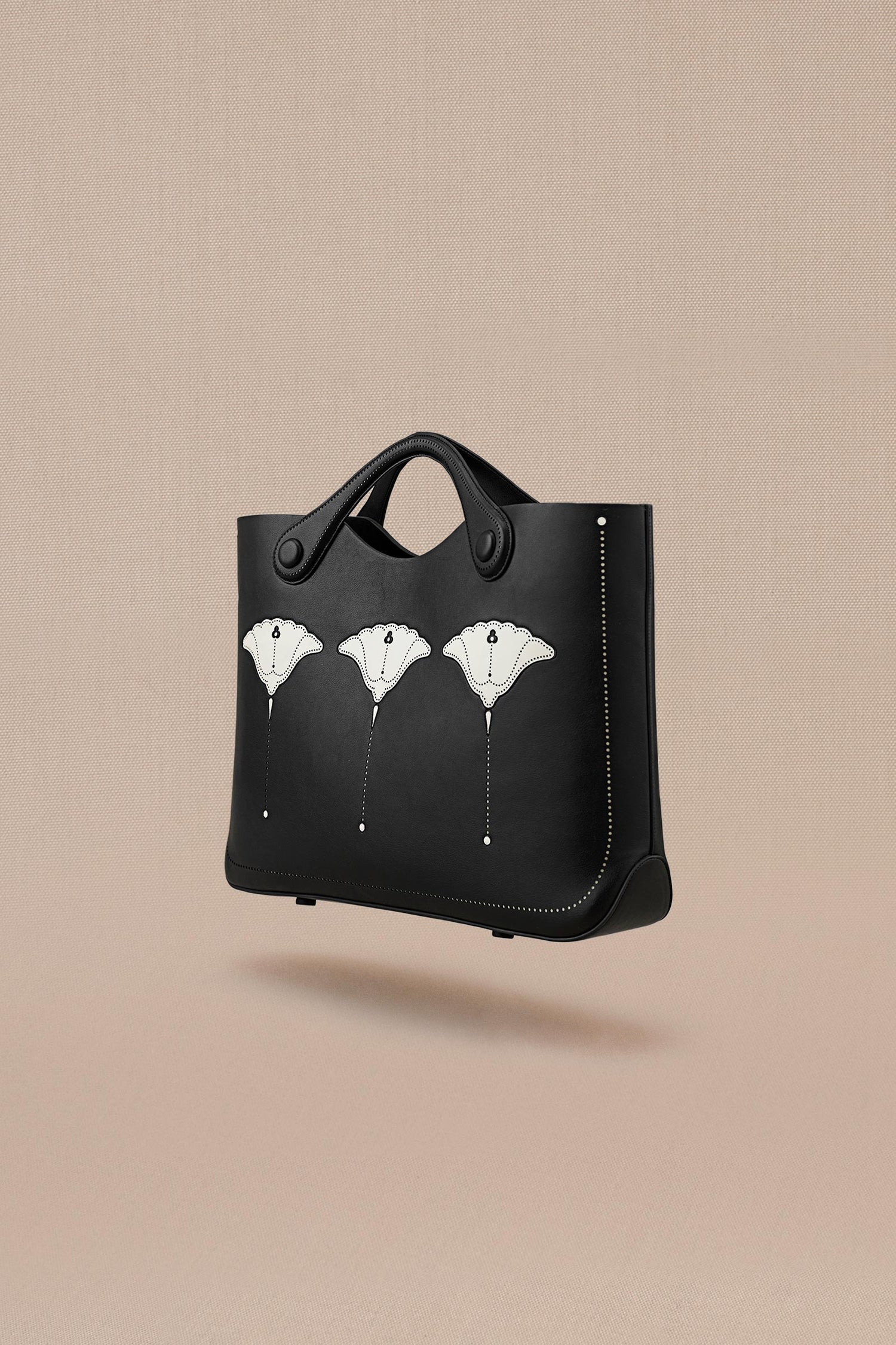 Faux Leather Zora Tote Bag – Black