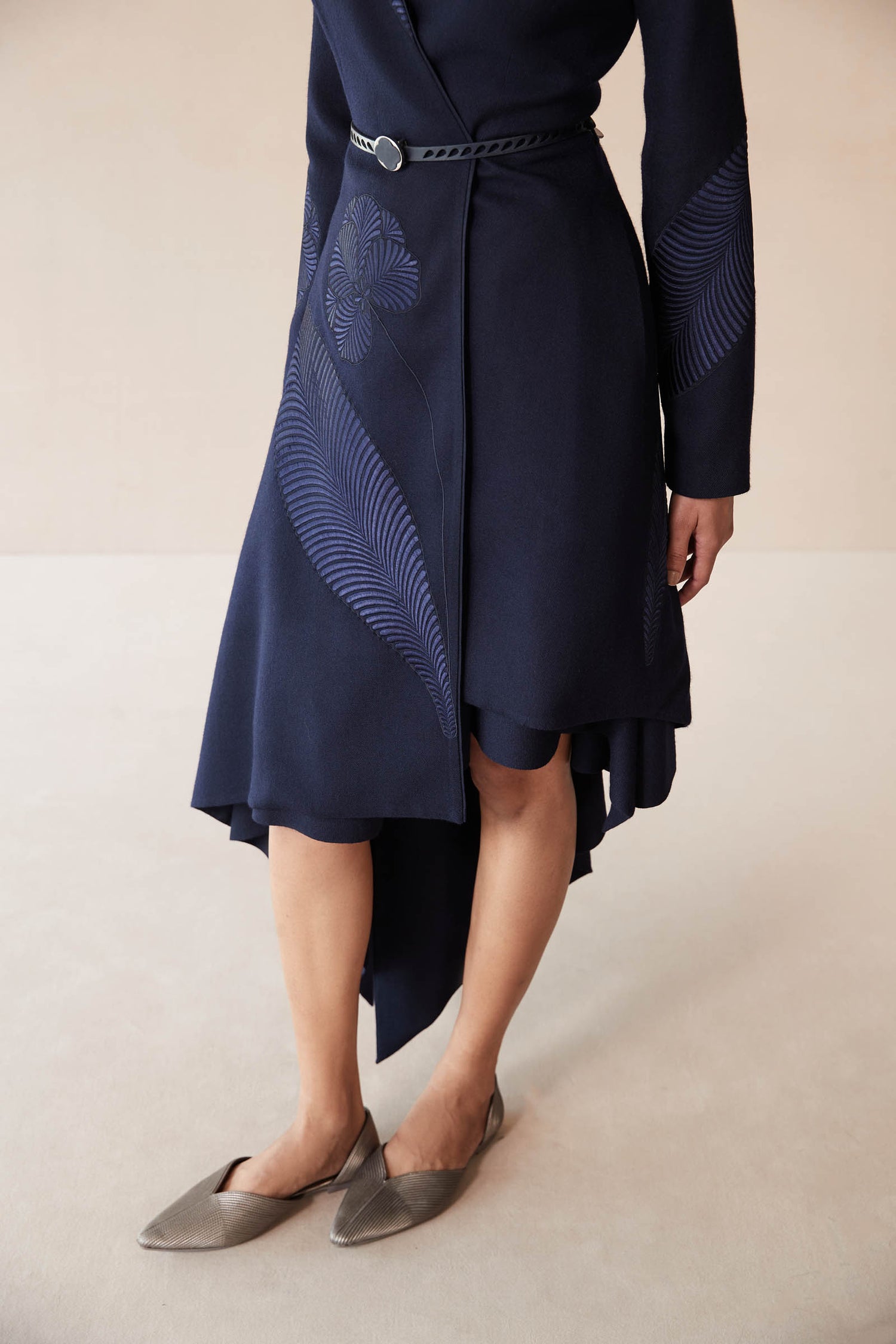 Wool Marwa Jacket Set – Blue