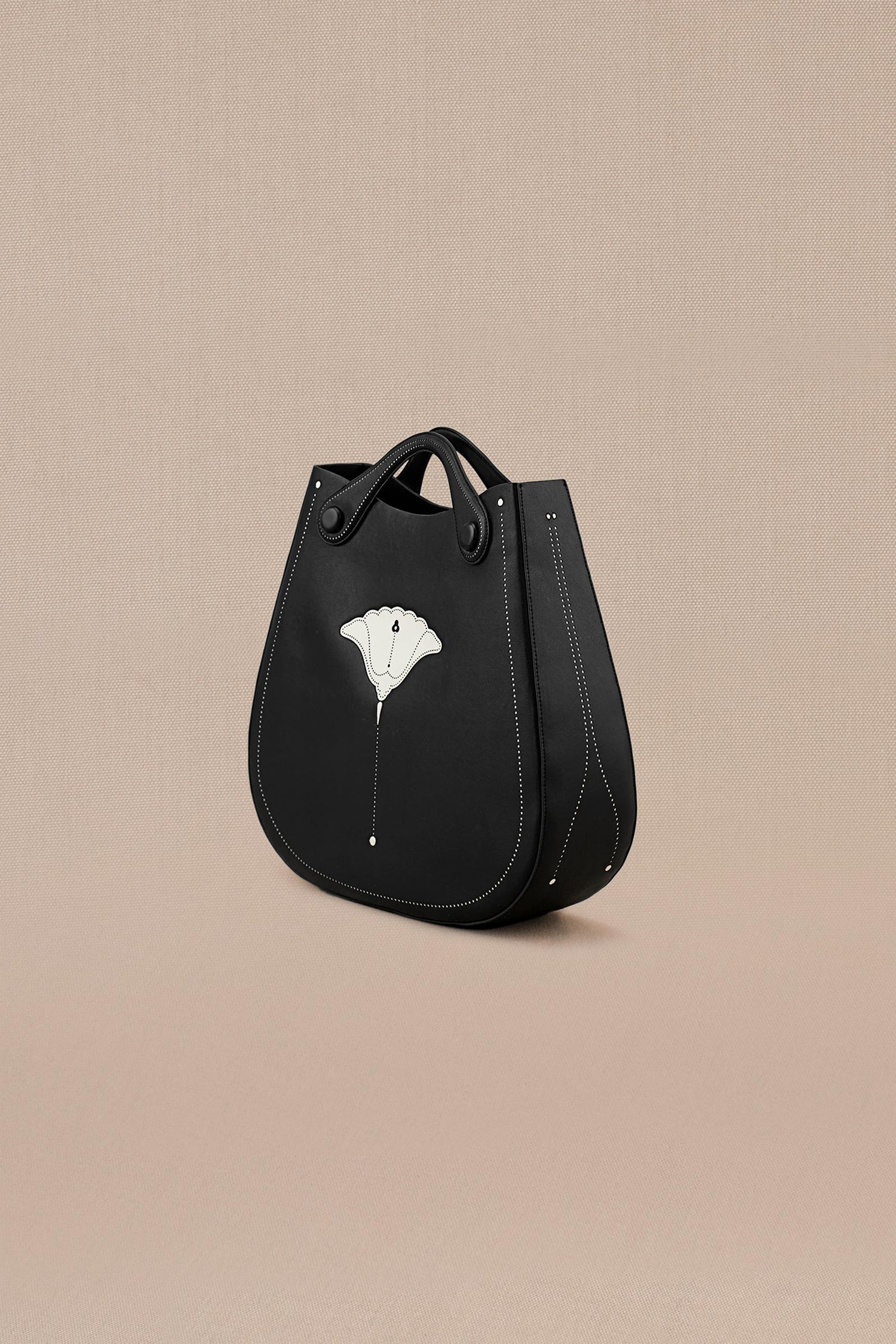 Faux Leather Judy Tote Bag – Black