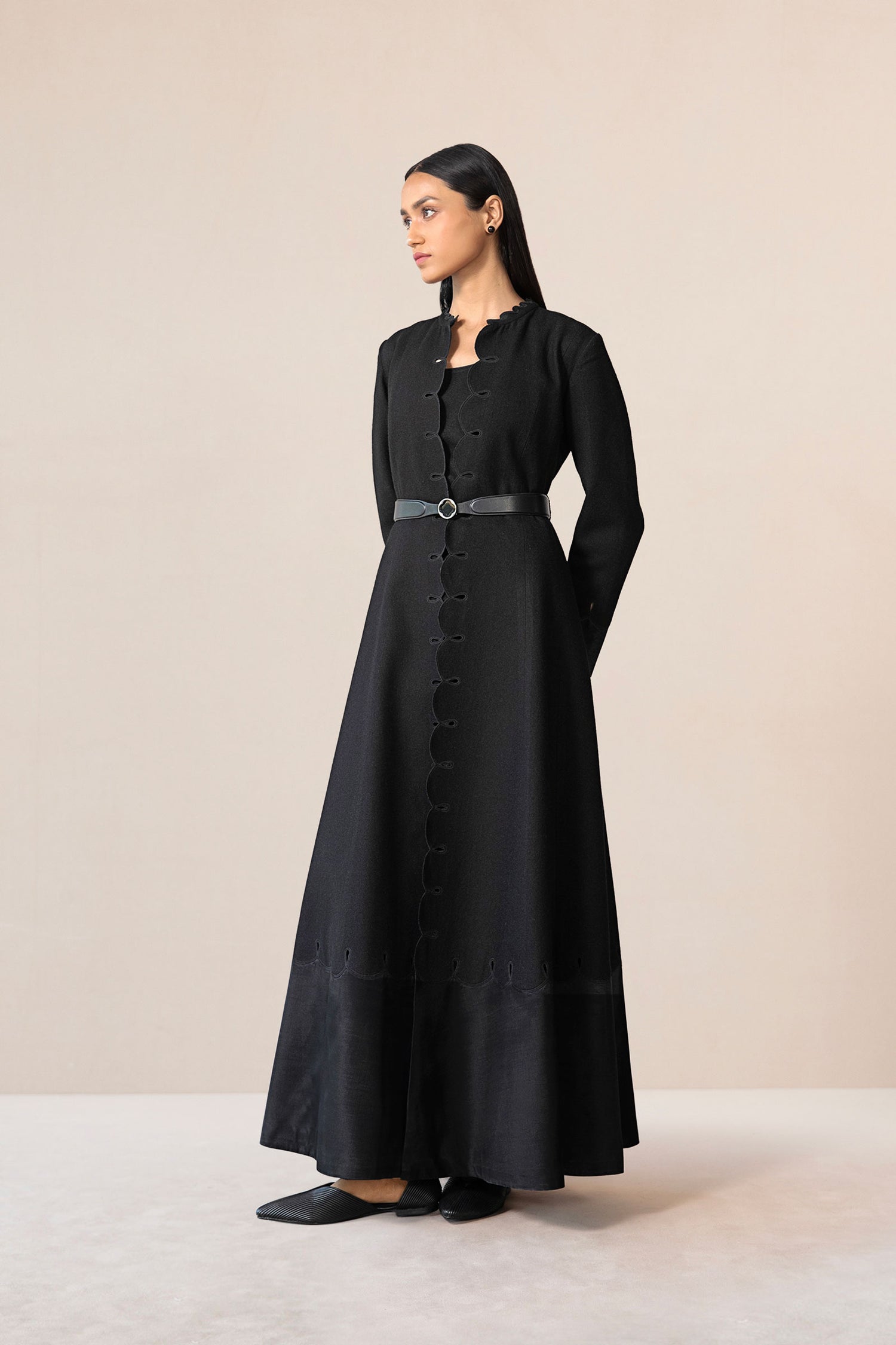 Wool Veda Jacket Set – Black