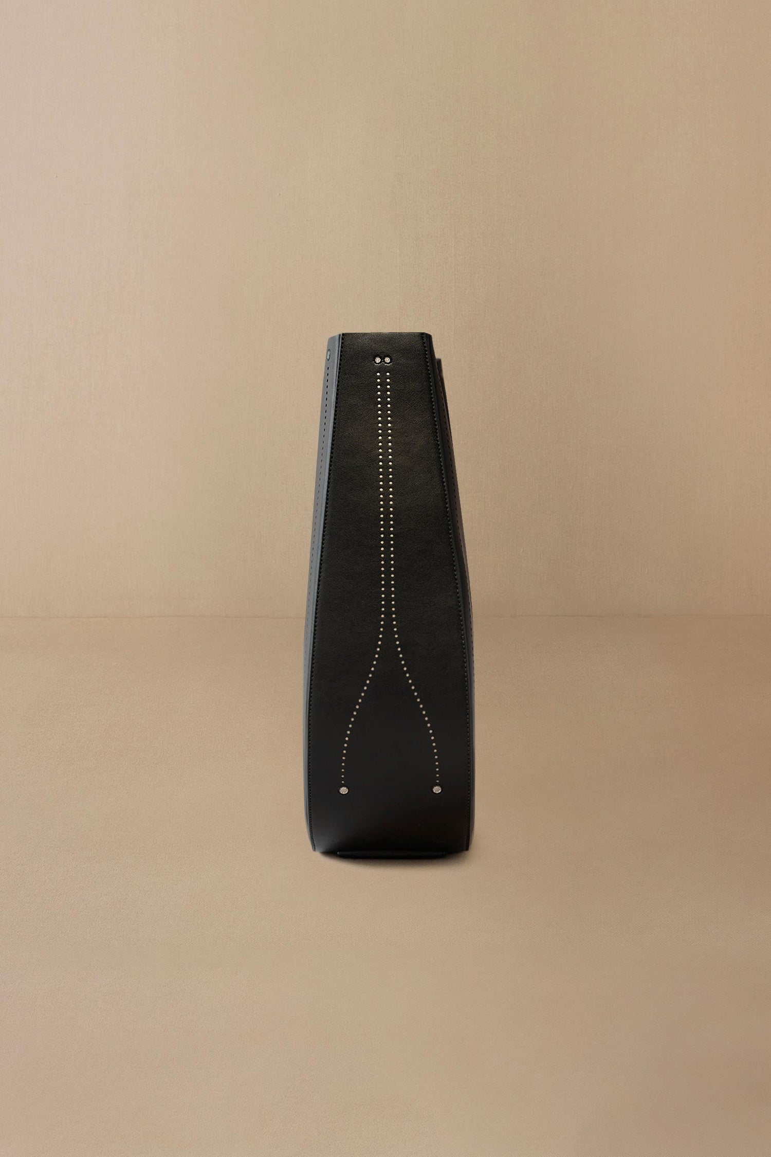 Faux Leather Mesina Tote Bag – Black