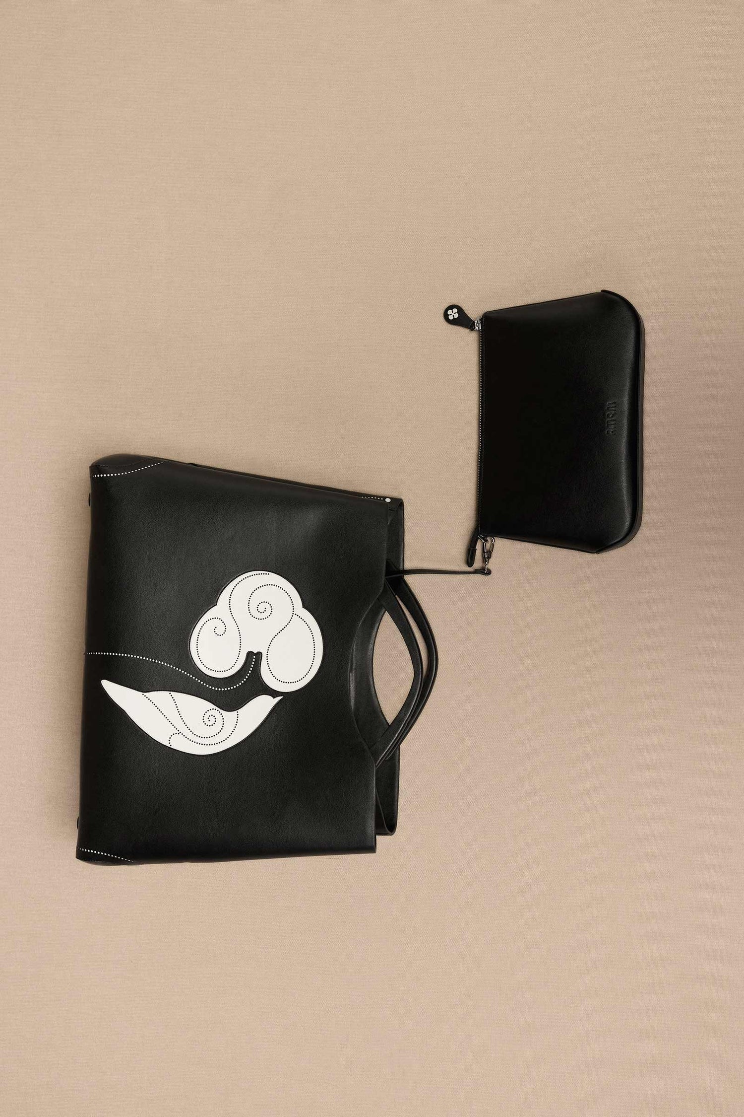 Faux Lether Dilbandi Tote Bag – Black