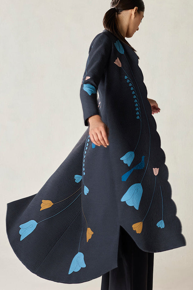 Silk Arisa Jacket Set – Black