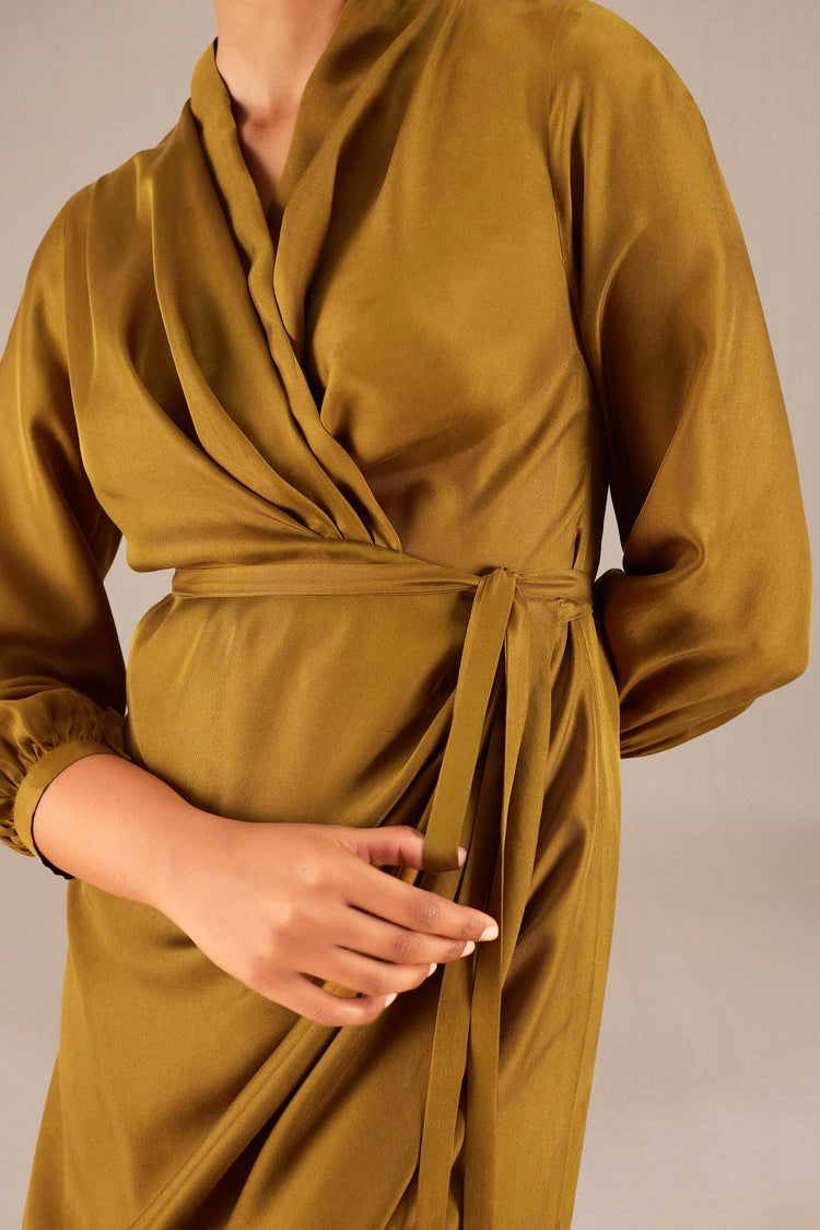 Neesa Short Dress - Camel