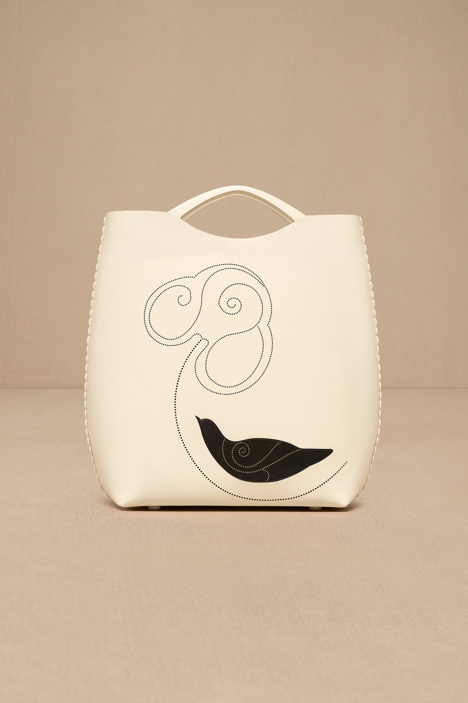 Faux Lether Dilmeet Tote Bag – Ivory