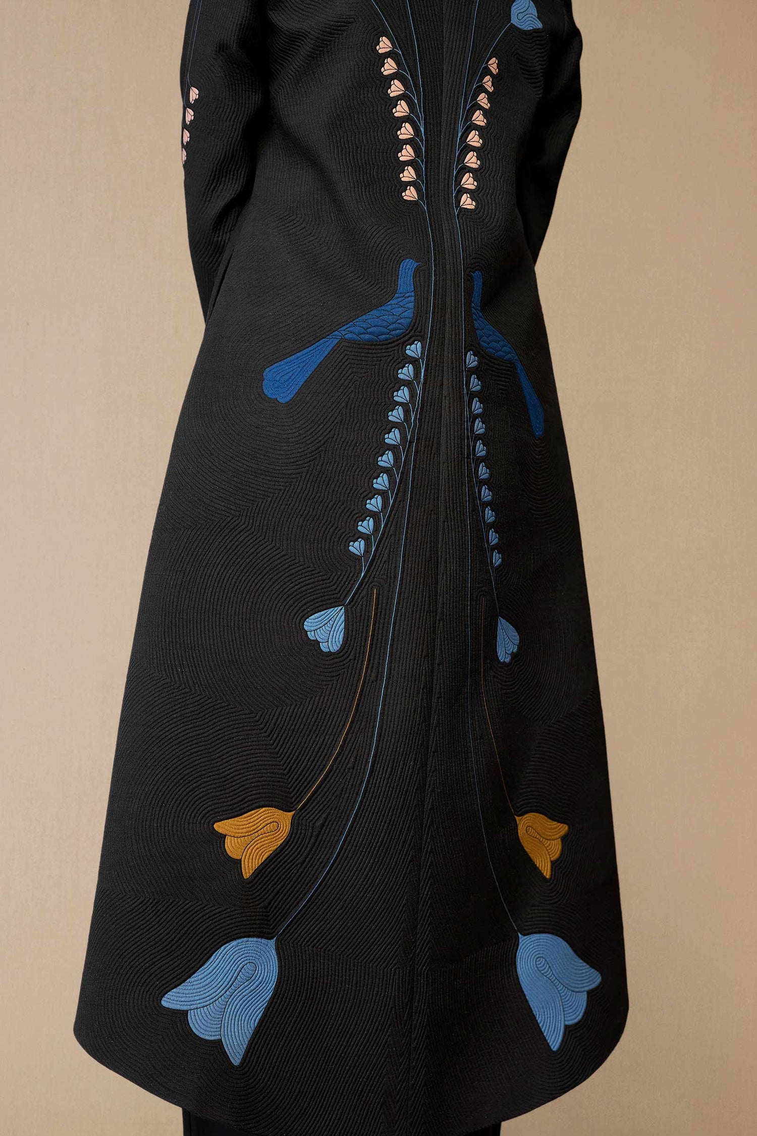 Silk Arisa Jacket Set – Black