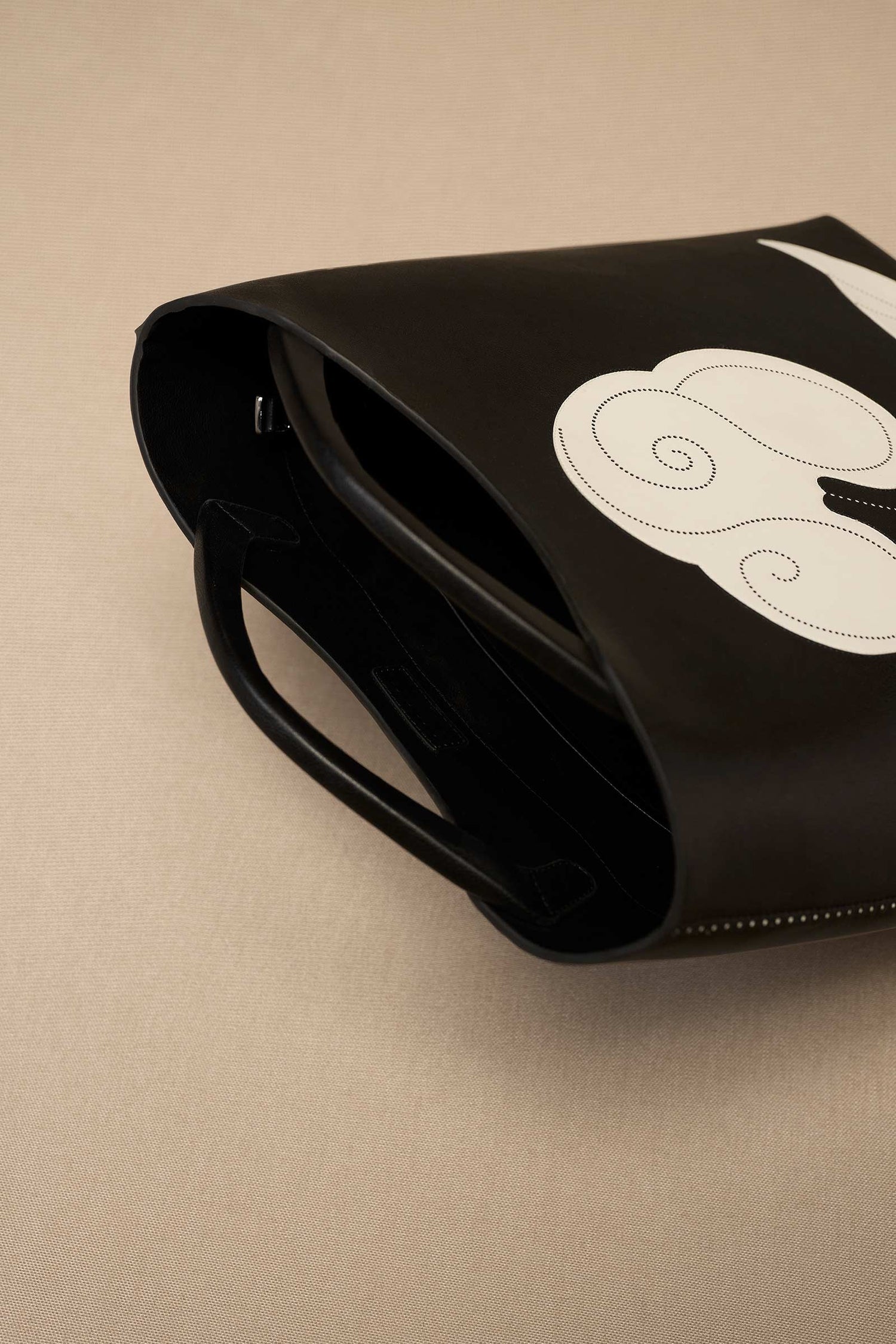 Faux Lether Dilmeet Tote Bag – Black