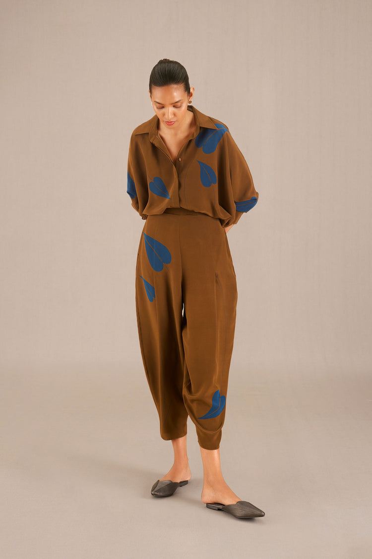 Salma Co Ord Shirt Set - Clay