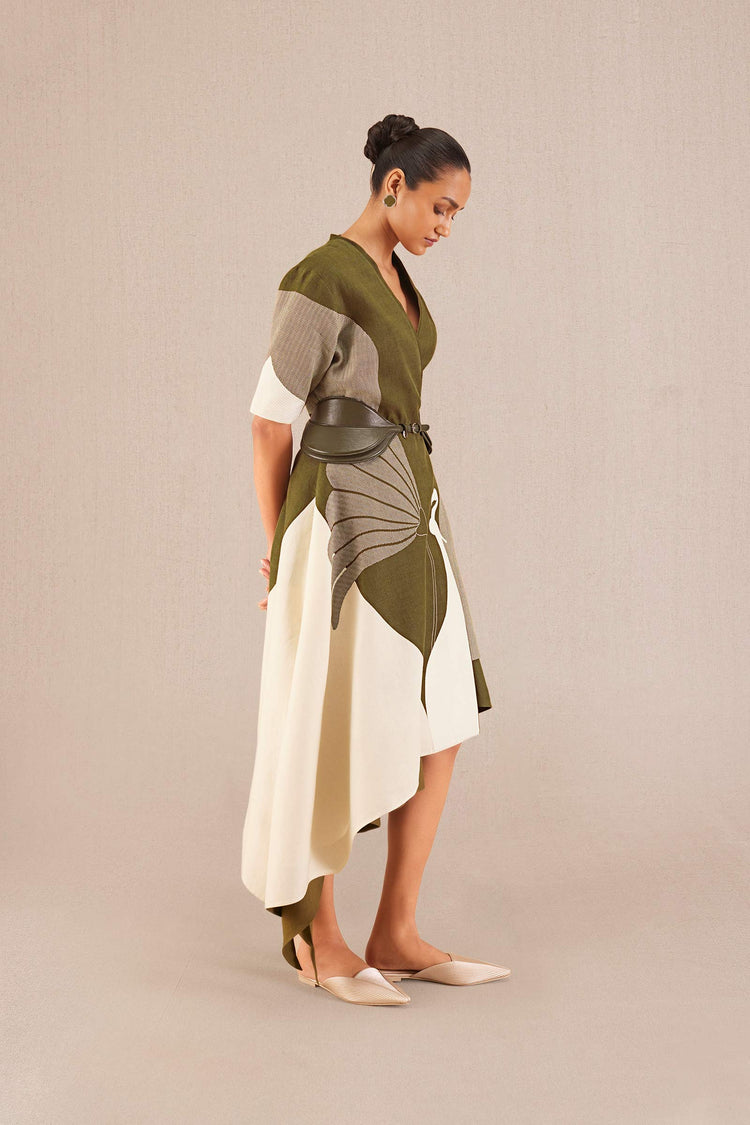 Naila Jacket Set - Olive