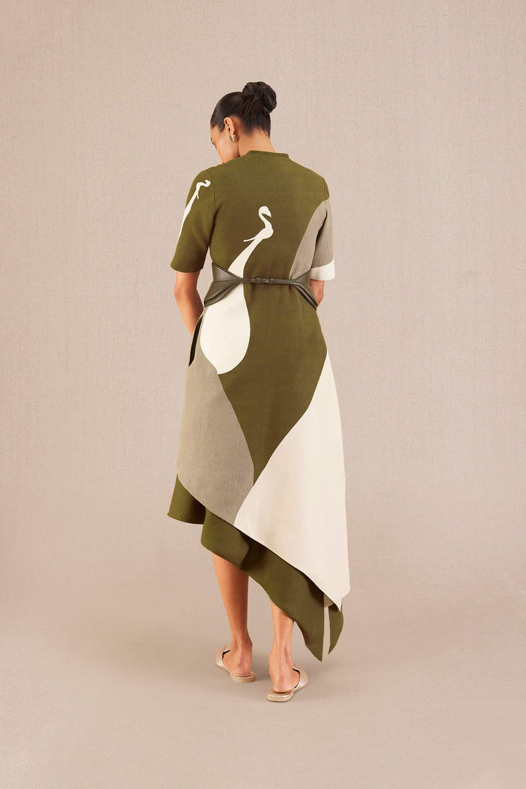 Naila Jacket Set - Olive