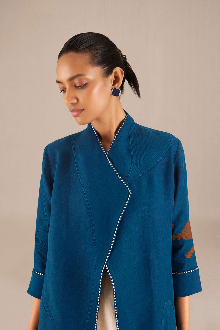 Firuzeh Jacket Set - Teal