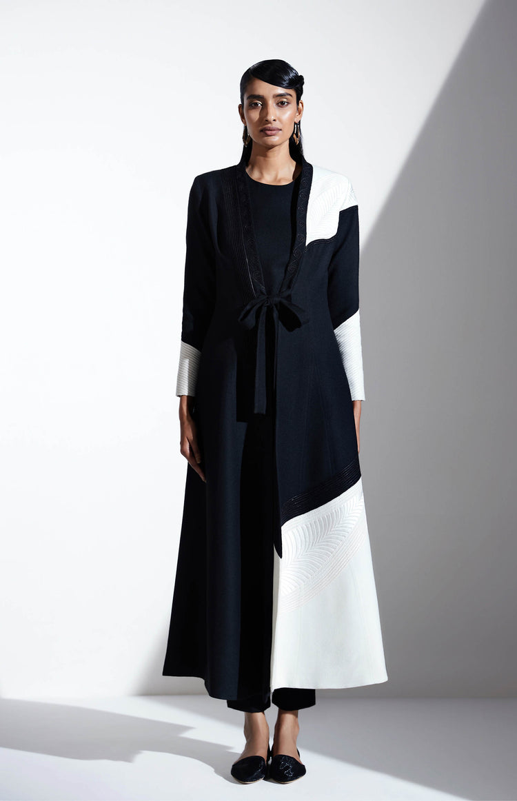 Cemille Midnight Black Jacket in Wool