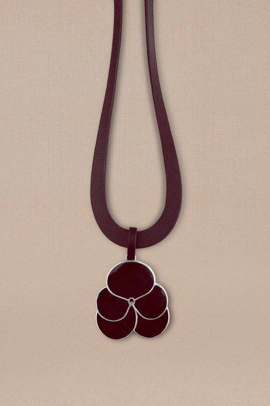 Enamel Nadira Neck Piece – Red
