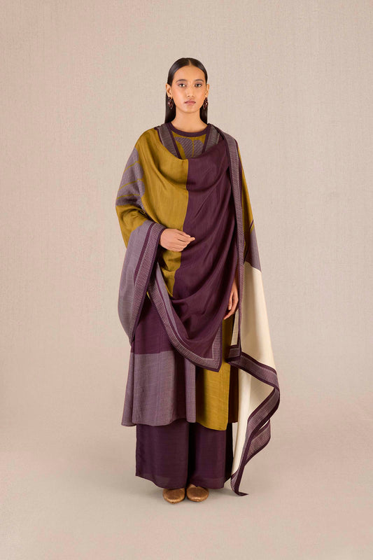 Silk Sahira Kurta Set – Brown