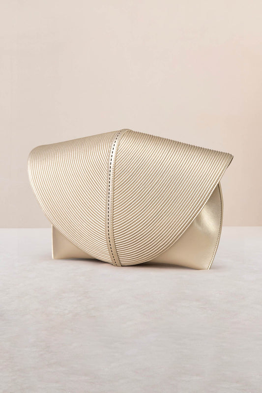 Faux Leather Myah Clutch – Metallics