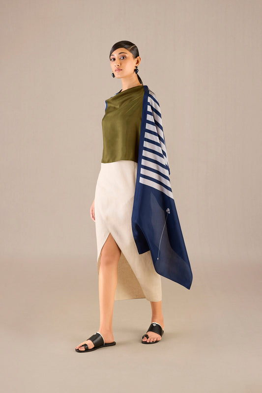 Silk Irela Scarf – Blue