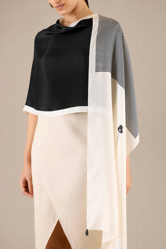 Silk Amora Scarf – Black