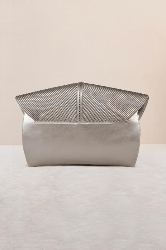Faux Leather Myah Clutch – Metallics