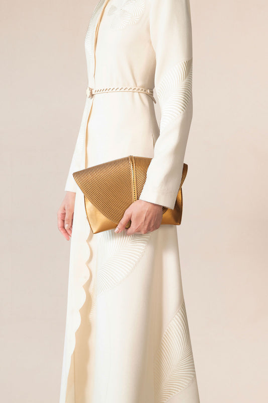 Faux Leather Myah Clutch – Metallics