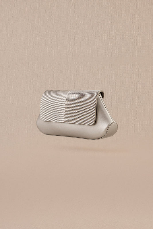 Faux Leather Azra Clutch – Metallics