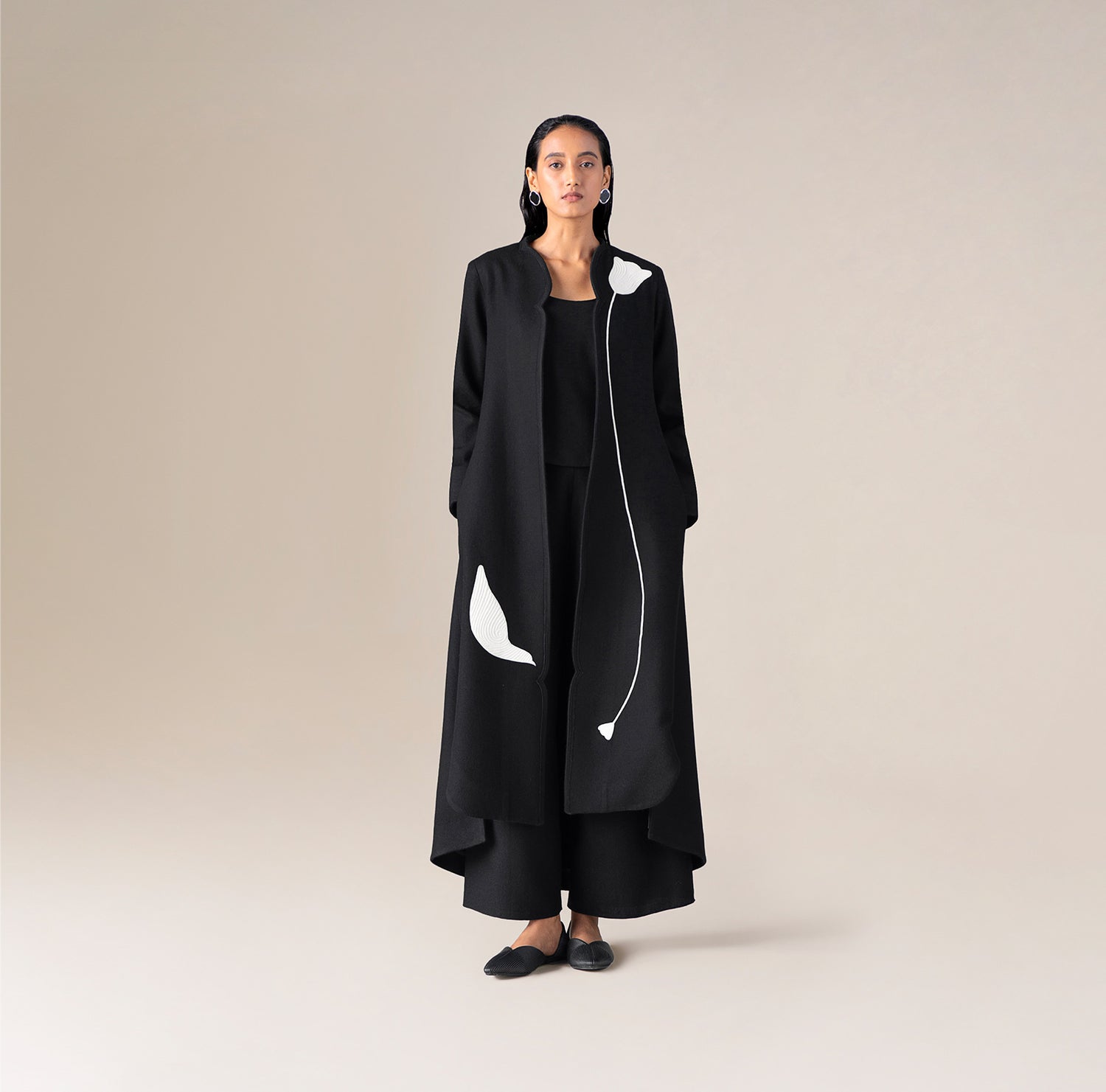  Wool Zahir Jacket Set – Black