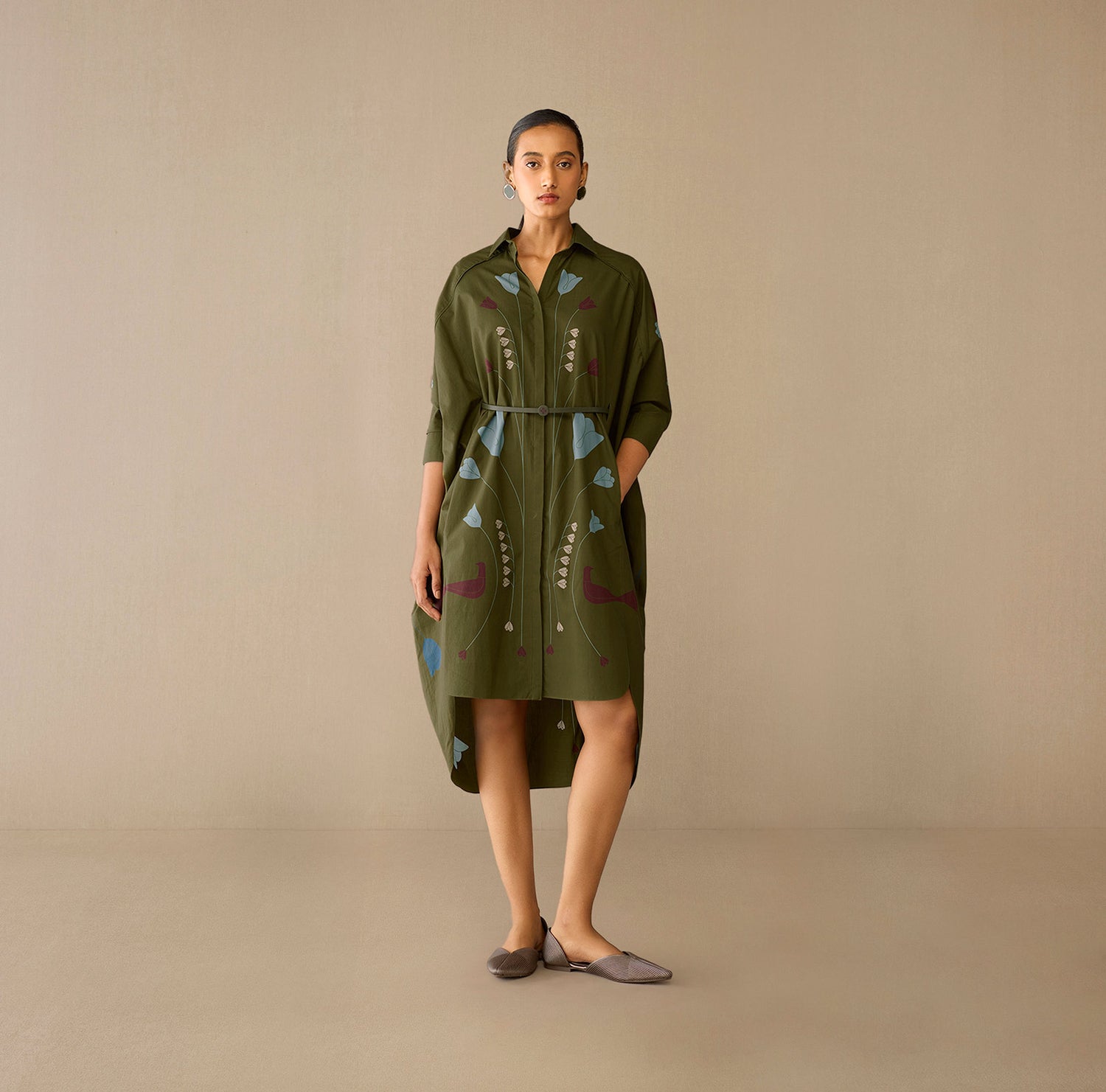  Cotton Viola Dress – Green