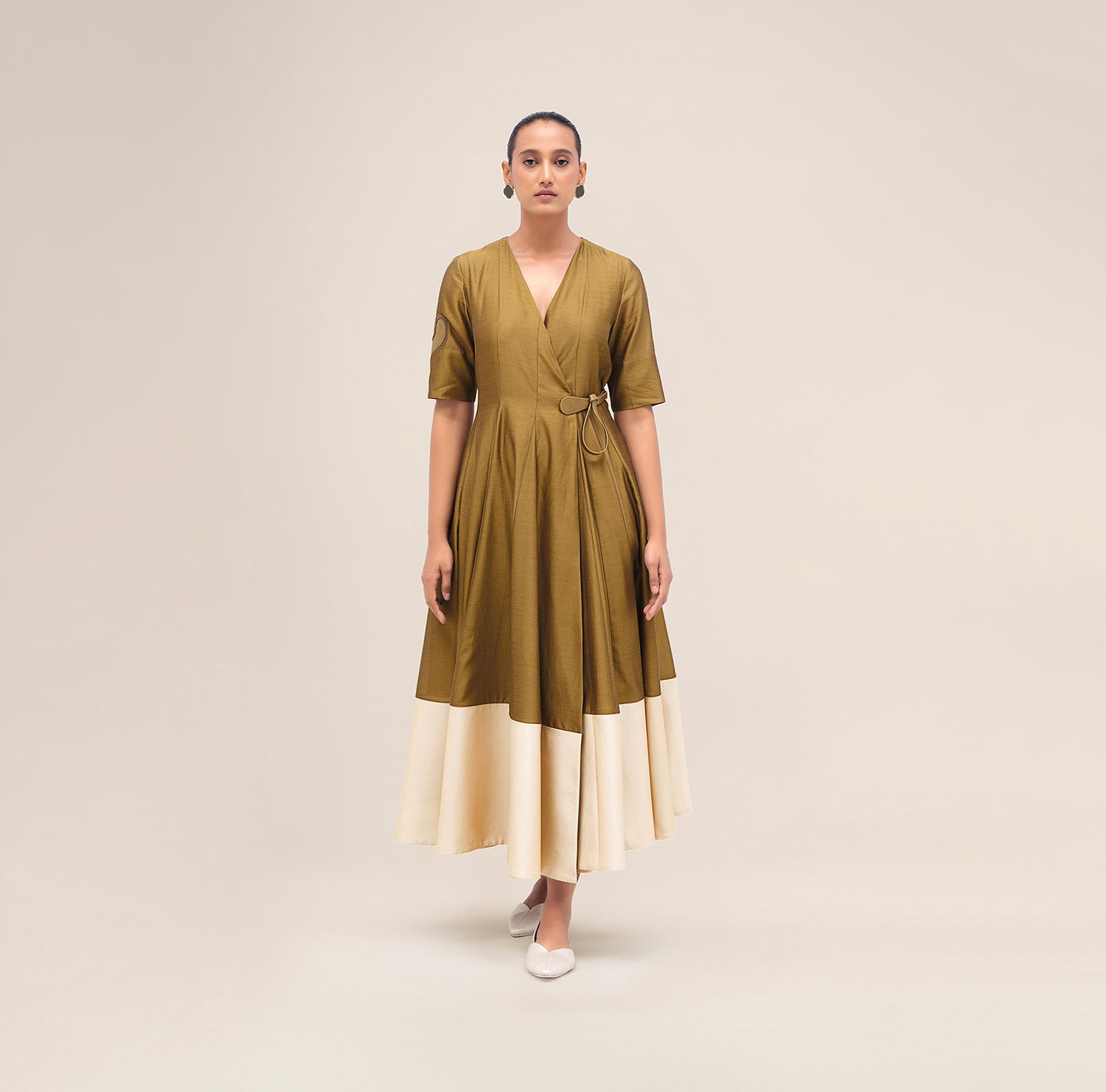  Chanderi Alizeh Dress – Green