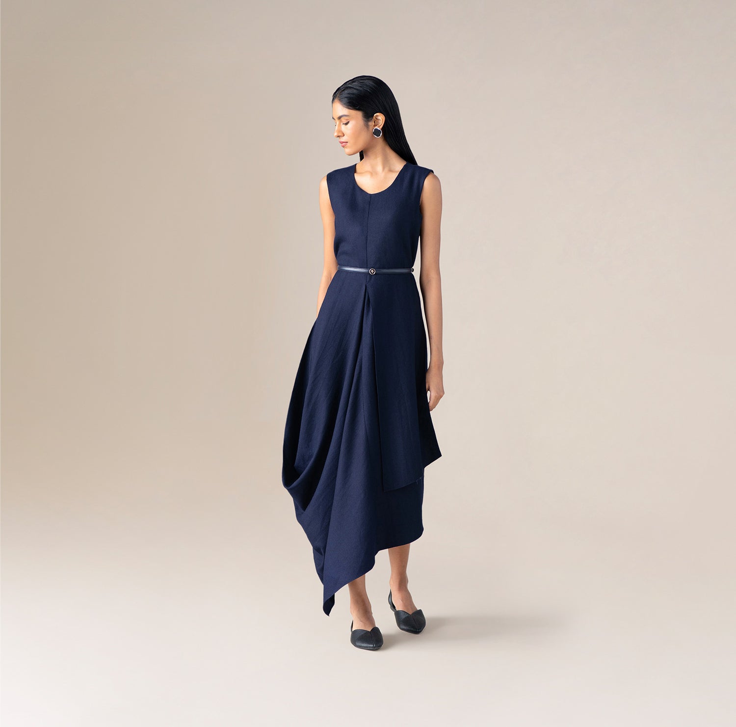  Wool Arzu Dress – Blue